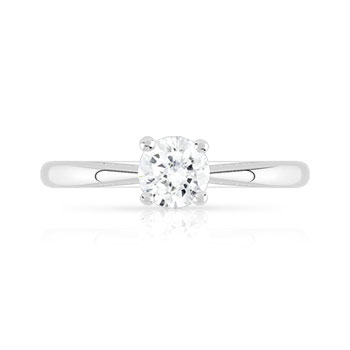 Solitaire argent 925 zirconia