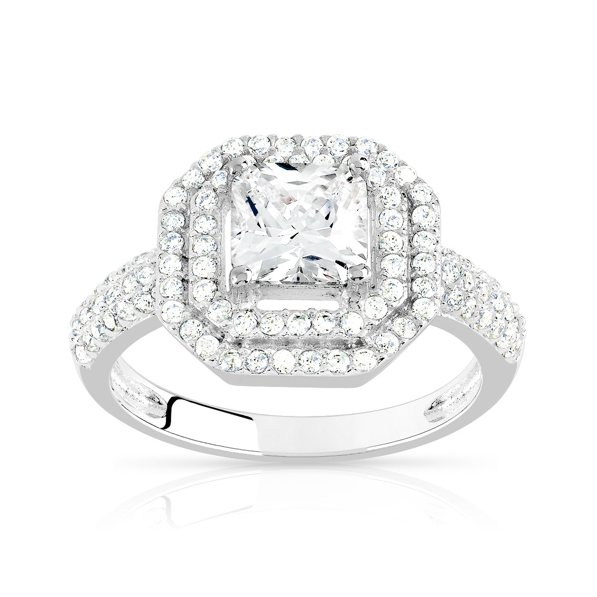 Bague argent 925 zirconias