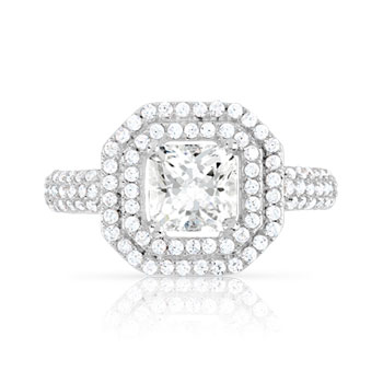 Bague argent 925 zirconias