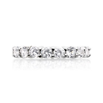Alliance argent 925 zirconias tour complet