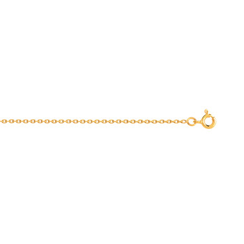 Chaîne maille forçat or 375 jaune 45 cm