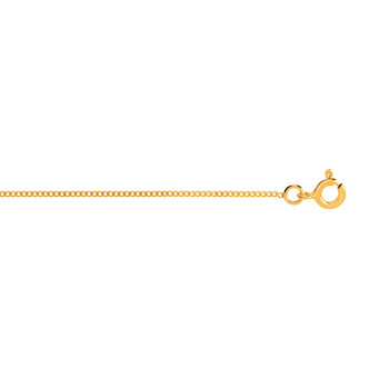 Chaîne maille gourmette or 375 jaune 40 cm