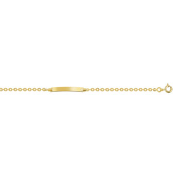 Identité or 375 jaune maille forçat 14 cm