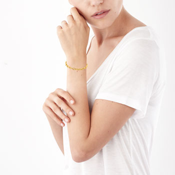 Bracelet or 375 jaune 18 cm