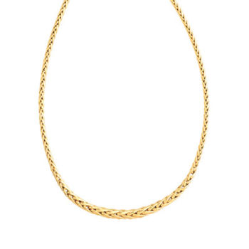 Gold necklace 375 cm palm link 45 cm