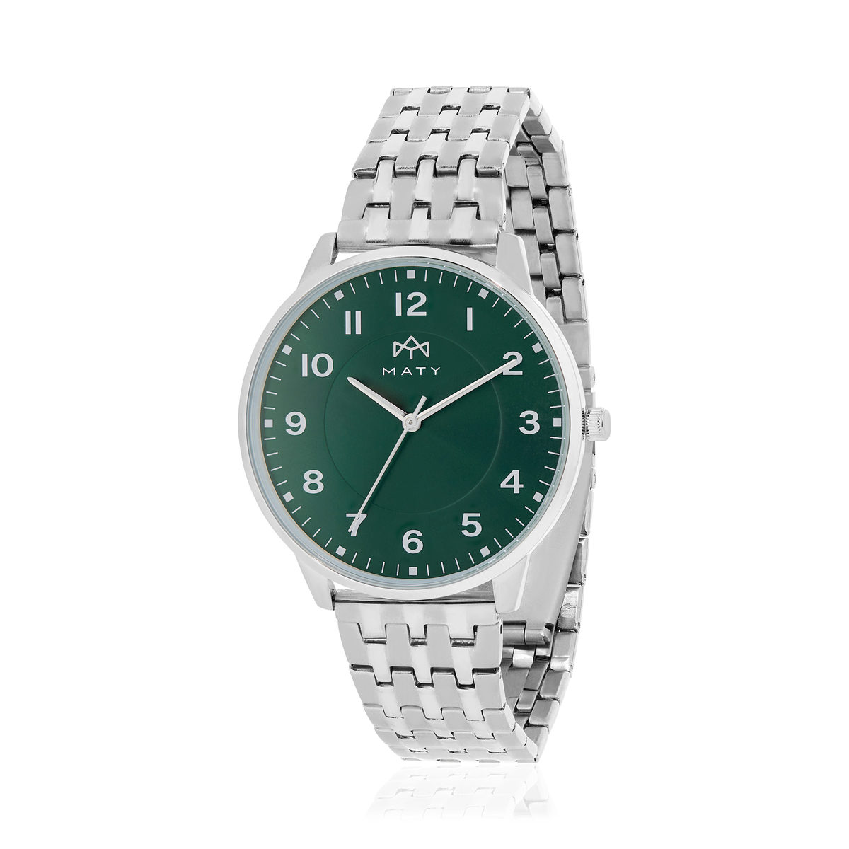 Montre MATY homme, bracelet acier inoxydable
