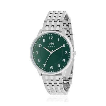Montre MATY homme, bracelet acier inoxydable