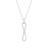 Collier argent 925 zirconias 45 cm - vue V1