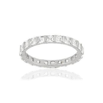 Alliance argent 925 tour complet zirconias