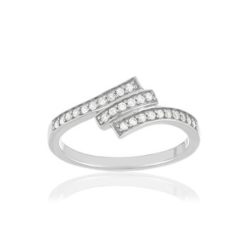 Bague argent 925 zirconias
