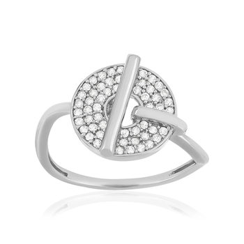 Bague argent 925 zirconias
