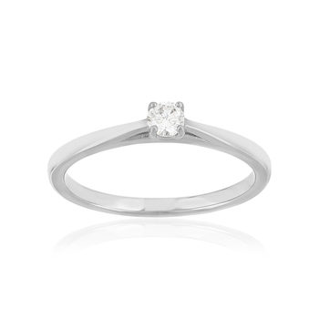 Bague argent zirconias serti 4 griffes