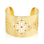 Bracelet plaqué or laqué
