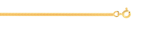 Chaine maille serpent plaqu&eacute; or 50 cm