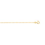 Chaine maille torsade plaqu� or 40 cm