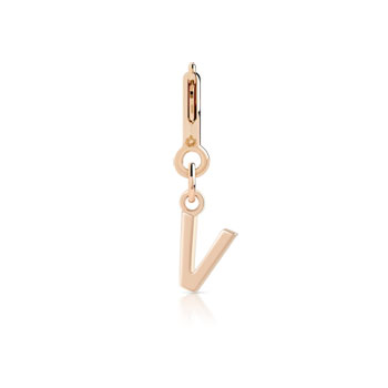 Charm's pour bracelet plaqué or rose 'v'