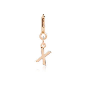 Charm's pour bracelet plaqué or rose 'x'