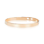 Bracelet jonc plaqué or rose