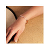 Bracelet jonc poli plaqué or rose 17 cm - vue Vporté 1
