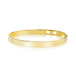 Bracelet jonc plaqué or