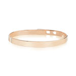 Bracelet jonc plaqué or rose