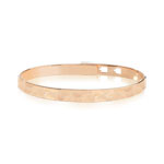 Bracelet jonc plaqué or rose