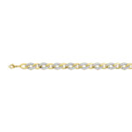 Bracelet plaqué or 2 tons zirconia