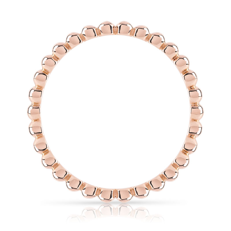 Bague plaqué or rose - vue V2
