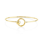 Bracelet plaqué or 58 mm