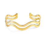Bracelet plaqué or 56 mm