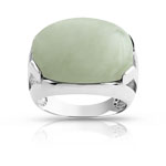Bague argent 925 jade