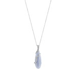 Collier argent 925 agate zirconia