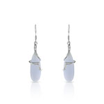 Boucles d&rsquo;oreilles argent 925 agate zirconia