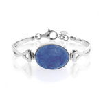 Bracelet argent lapis lazuli