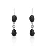 Boucles d&rsquo;oreilles argent 925 pierre imitation et zirconia