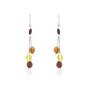 Boucles d'oreilles argent 925 ambre
