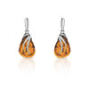 Boucles d'oreilles argent 925 ambre