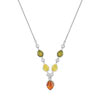 Collier argent 925 ambre