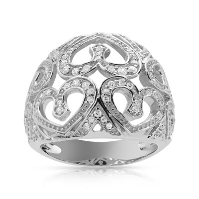 Bague argent 925 zirconia