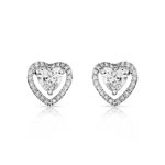 Boucles d&rsquo;oreilles argent 925 zirconia
