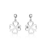 Boucles d&rsquo;oreilles argent 925 diamant