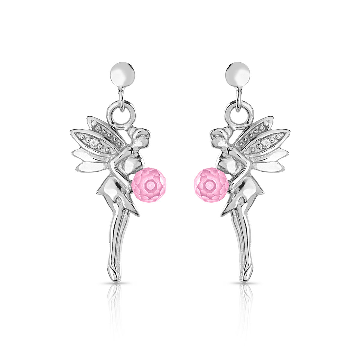 Boucles D Oreilles Argent Zirconia Enfant Femme Pendants Maty