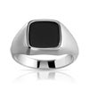 Bague argent 925 onyx imitation