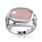 Bague argent 925 quartz et zirconia