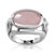 Bague argent 925 quartz et zirconia