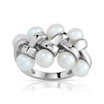 Bague argent 925 perle de culture de Chine