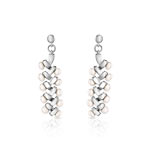 Boucles d&rsquo;oreilles argent 925 perle de culture de Chine