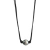 Collier cordon argent 925 perle de culture de Tahiti