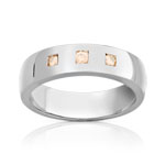Bague argent 925 diamant ambr&eacute;