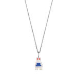 Collier argent 925 nacre laque